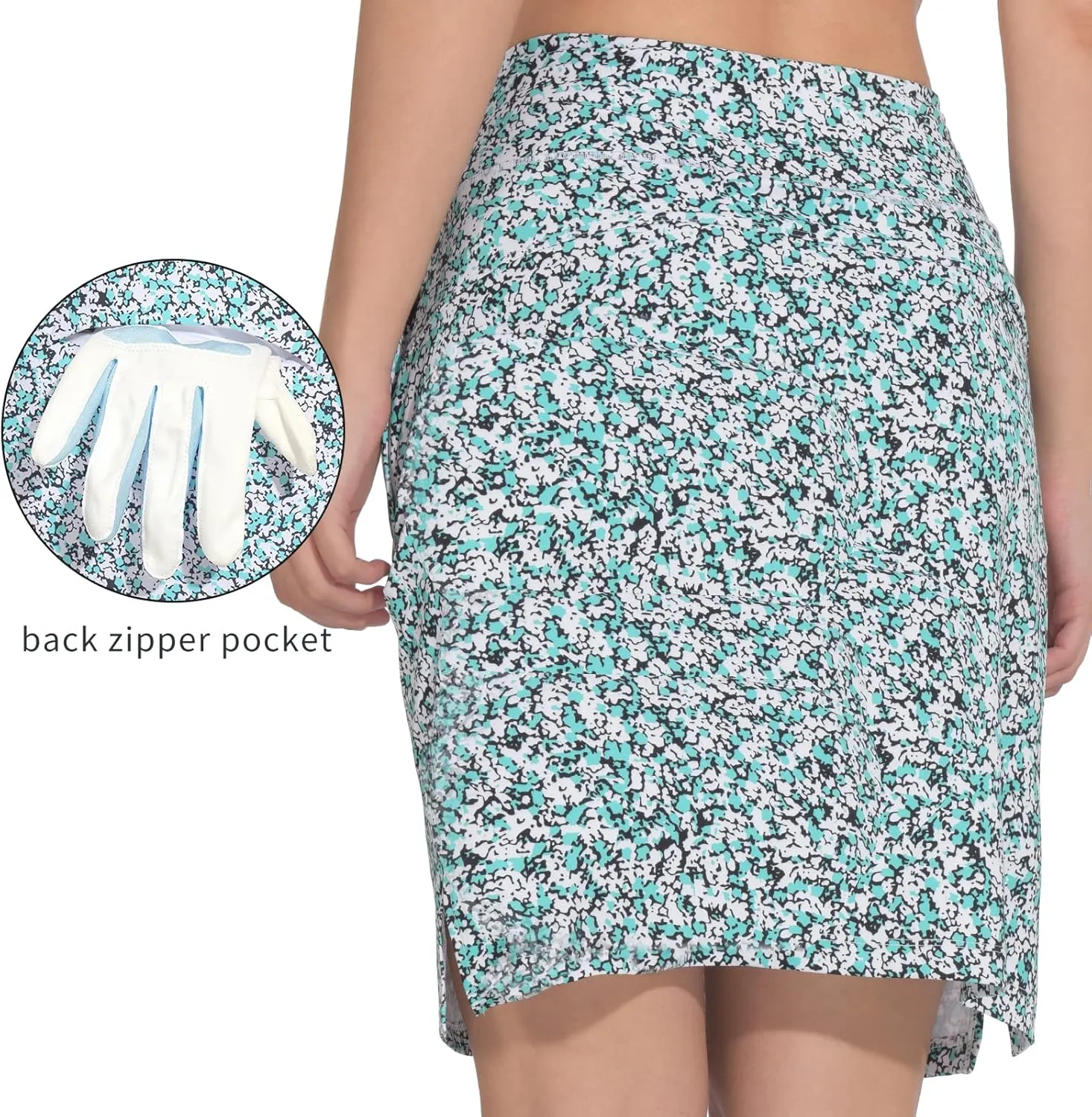 Women's 20" Knee Length Golf Skorts Skirts Casual Athletic Tennis Modest Skirts High Waist with Pockets UPF50 
