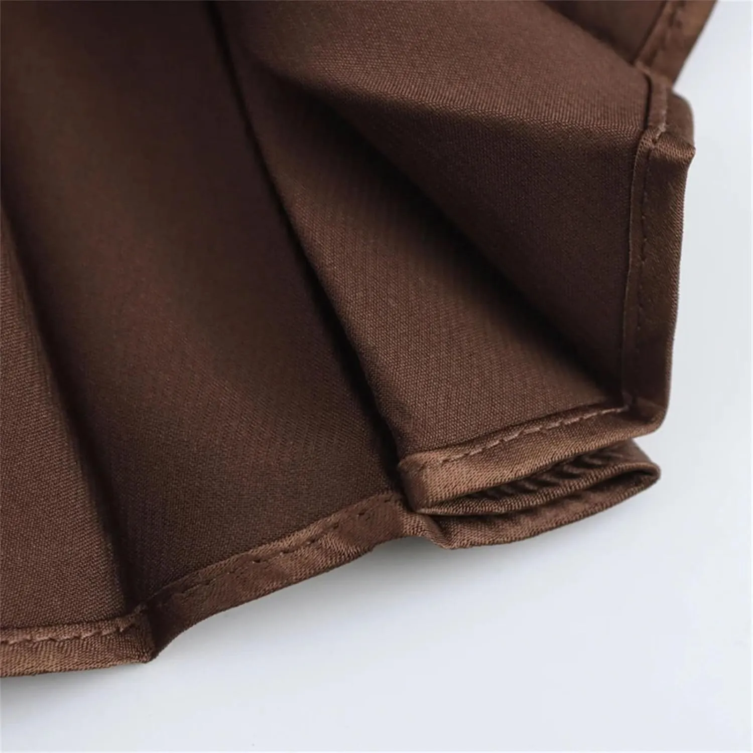 Women's Midi Skirts Vintage High Waist Party Pleated Ruffles Side Zipper Long Skirts