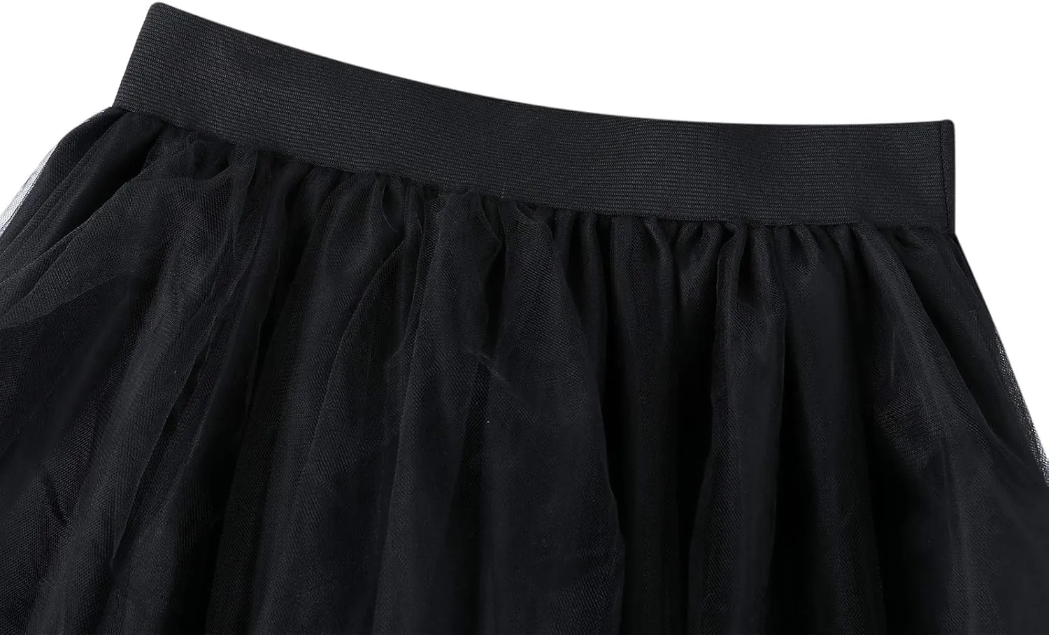 Women's Tulle Maxi Skirt Floor Length Layered High Waist Puff Mesh Tutu Skirt Split Wedding Evening Party Skirt