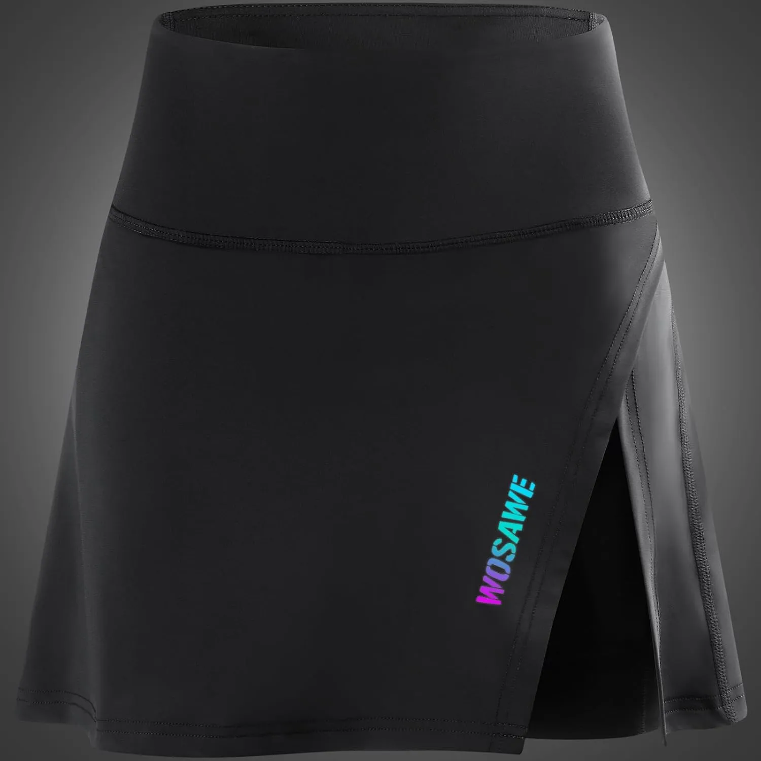 WOSAWE Womens Cycling Skirt with 4D Gel Padded High Waist Skorts Breathable MTB Riding Sports Shorts