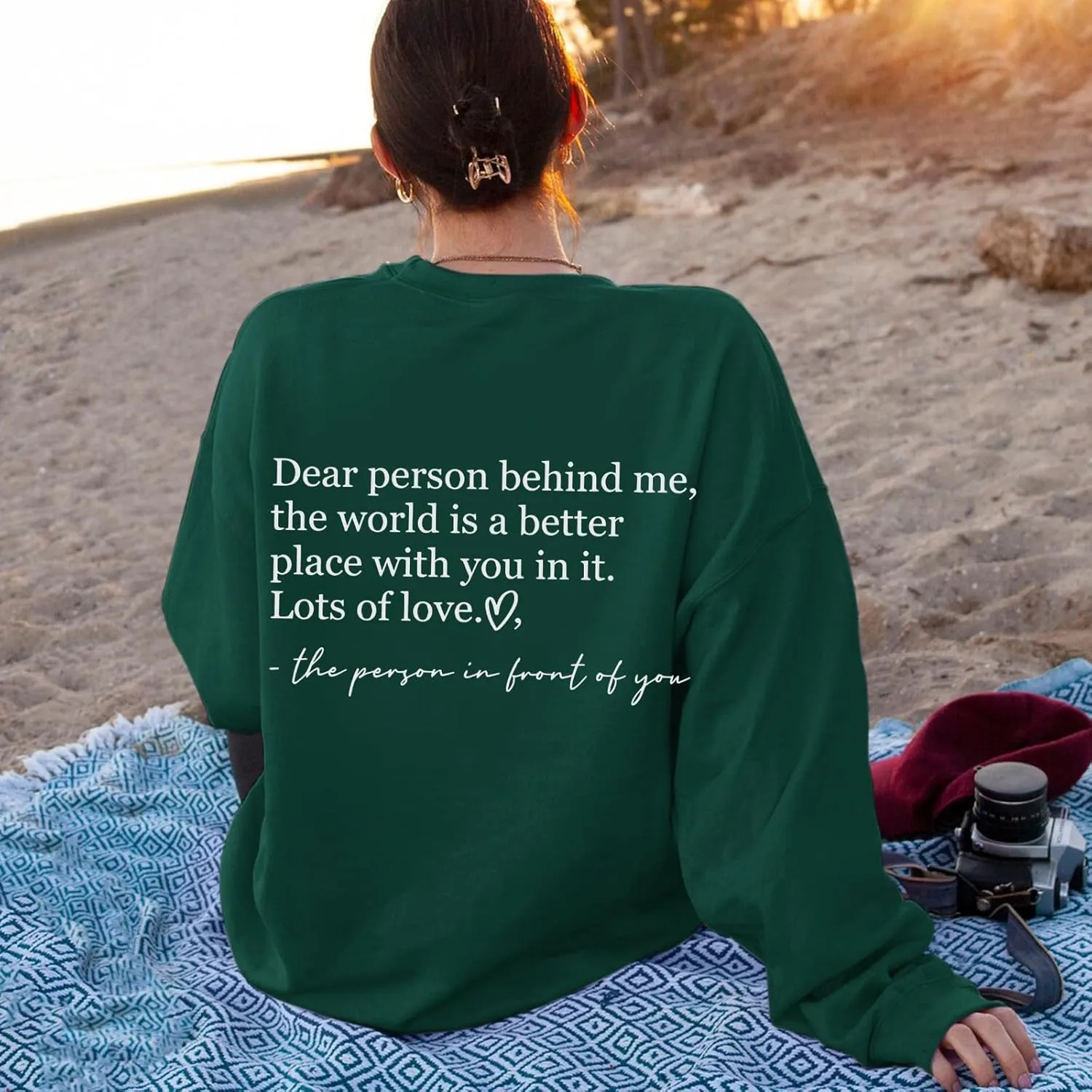 You Are Enough Sweatshirts for Women Dear Person Behind Me Hoodie Mental Health Inspirational Shirts Pullover Tops