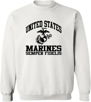 zerogravitee US Marines Semper Fidelis Crewneck Sweatshirt